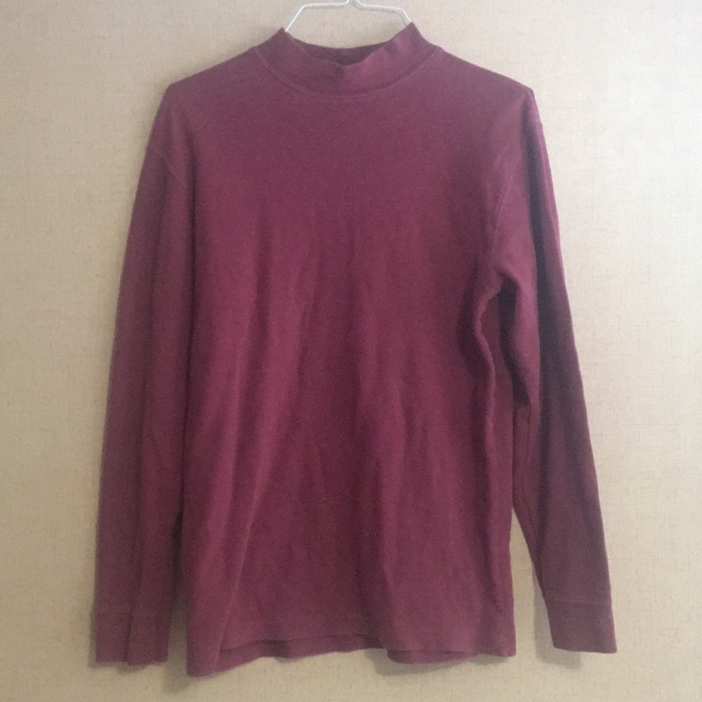 Vintage Basic Editions Red Mock Neck Sweater - image 1
